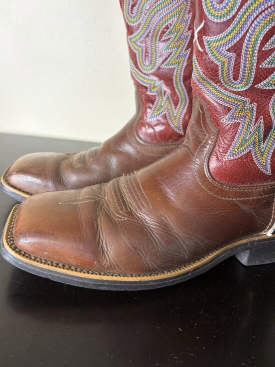 Men’s Twisted X Western Square Toe RED Cowboy Boots Size 7EE main image 11
